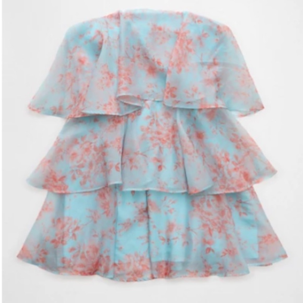 American eagle Strapless Ruffle dress
